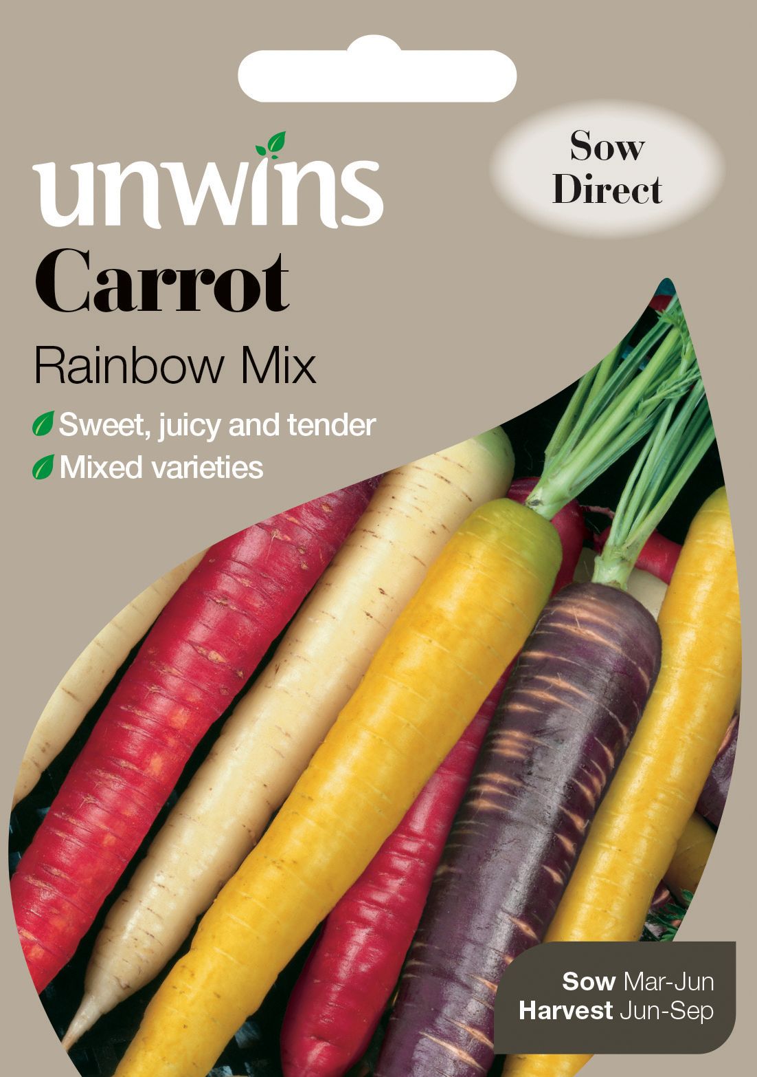 Unwins Rainbow Mix Carrot Seeds