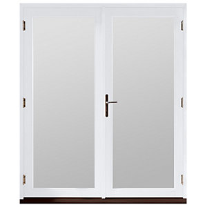 Image of Jeld-wen Bedgebury Hardwood French Doors White Finish - 5ft