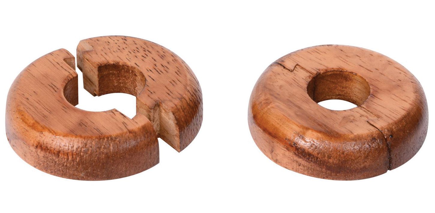 Vitrex Real Wood Pipe Surrounds Medium Oak - Pack of 2