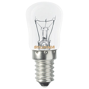Image of Sylvania Incandescent Non Dimmable Pygmy E14 Refrigerator Light Bulb - 25W