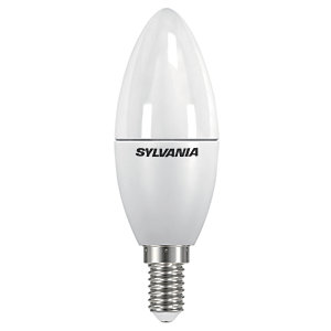 Sylvania LED Dimmable Frosted Candle E14 Light Bulb - 5.6W