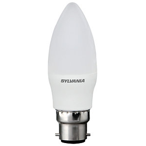 Image of Sylvania LED Non Dimmable Frosted Candle B22 Light Bulb - 3W