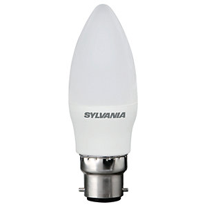 Sylvania LED Non Dimmable Frosted Candle B22 Light Bulb - 5W
