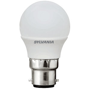 Sylvania LED Non Dimmable Frosted Mini Globe B22 Light Bulb - 5W
