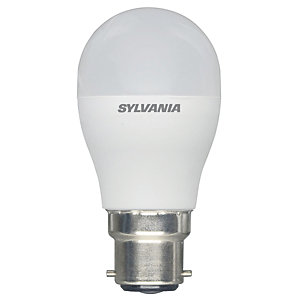 Image of Sylvania LED Non Dimmable Frosted Mini Globe B22 Light Bulb - 8W