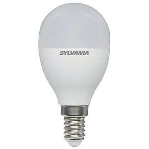 Image of Sylvania LED Non Dimmable Frosted Mini Globe E14 Light Bulb - 8W
