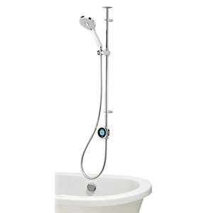 Aqualisa Optic Q Smart Exposed High Pressure Combi Shower with Adjustable Head & Bath Filler