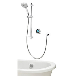 Aqualisa Optic Q Smart Divert Concealed Gravity Pumped Shower with Bath Filler & Adjustable Head