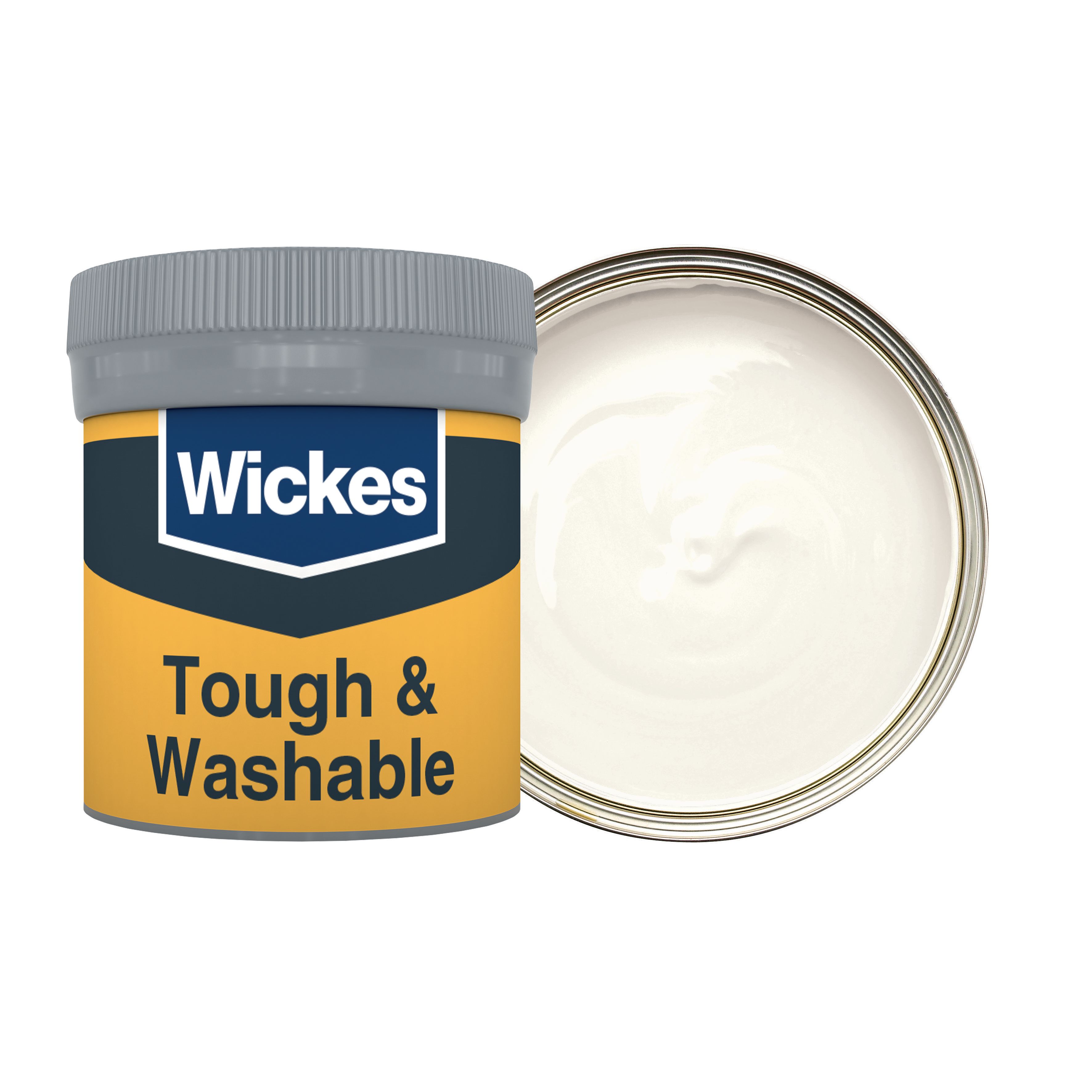 Wickes Pure Cotton - No. 110 Tough & Washable Matt Emulsion Paint Tester Pot - 50ml