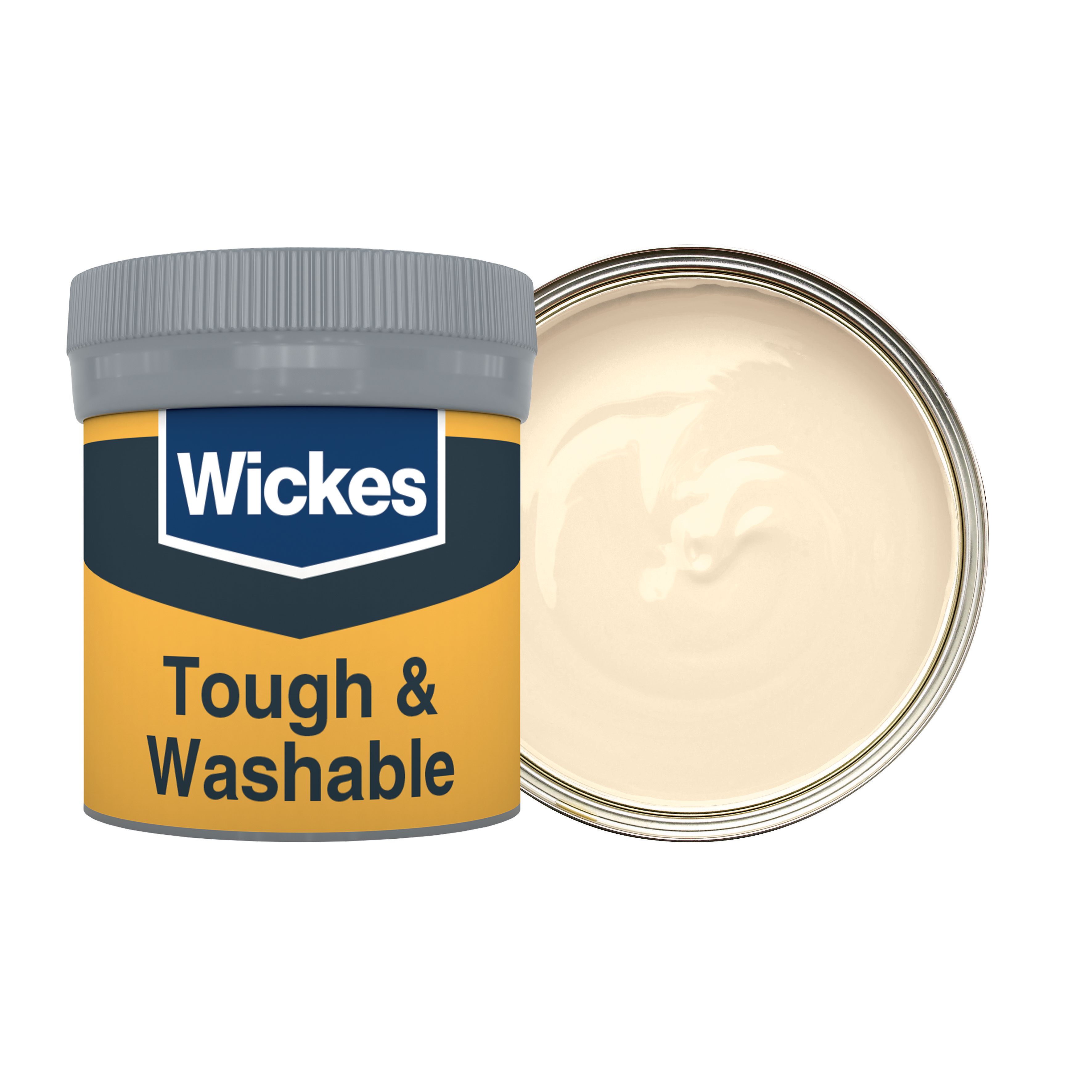 Wickes Magnolia - No. 310 Tough & Washable Matt Emulsion Paint Tester Pot - 50ml