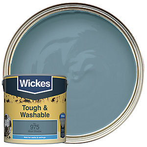 Wickes Moon Shadow - No.975 Tough & Washable Matt Emulsion Paint - 2.5L