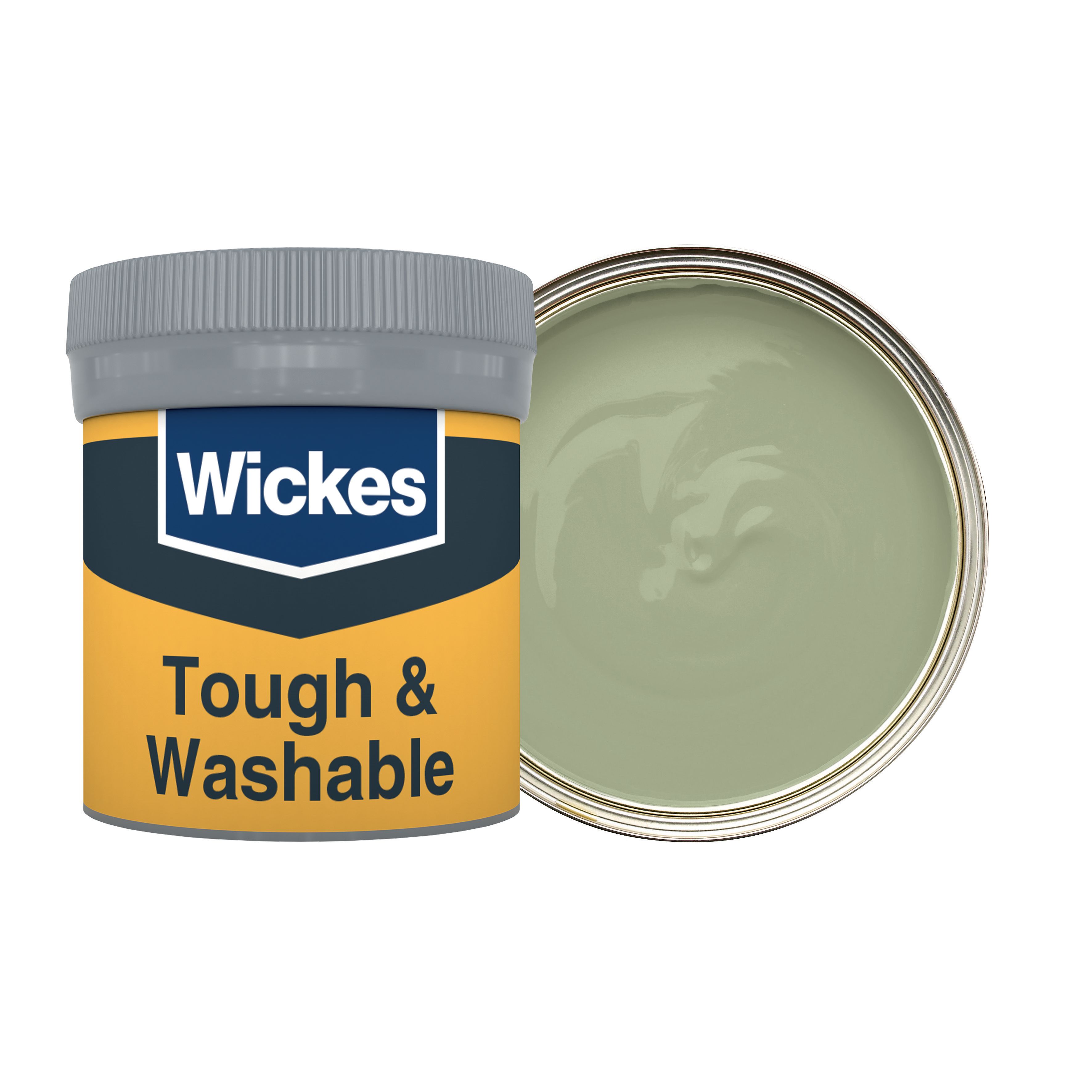 Wickes Olive Green - No. 830 Tough & Washable Matt Emulsion Paint Tester Pot - 50ml