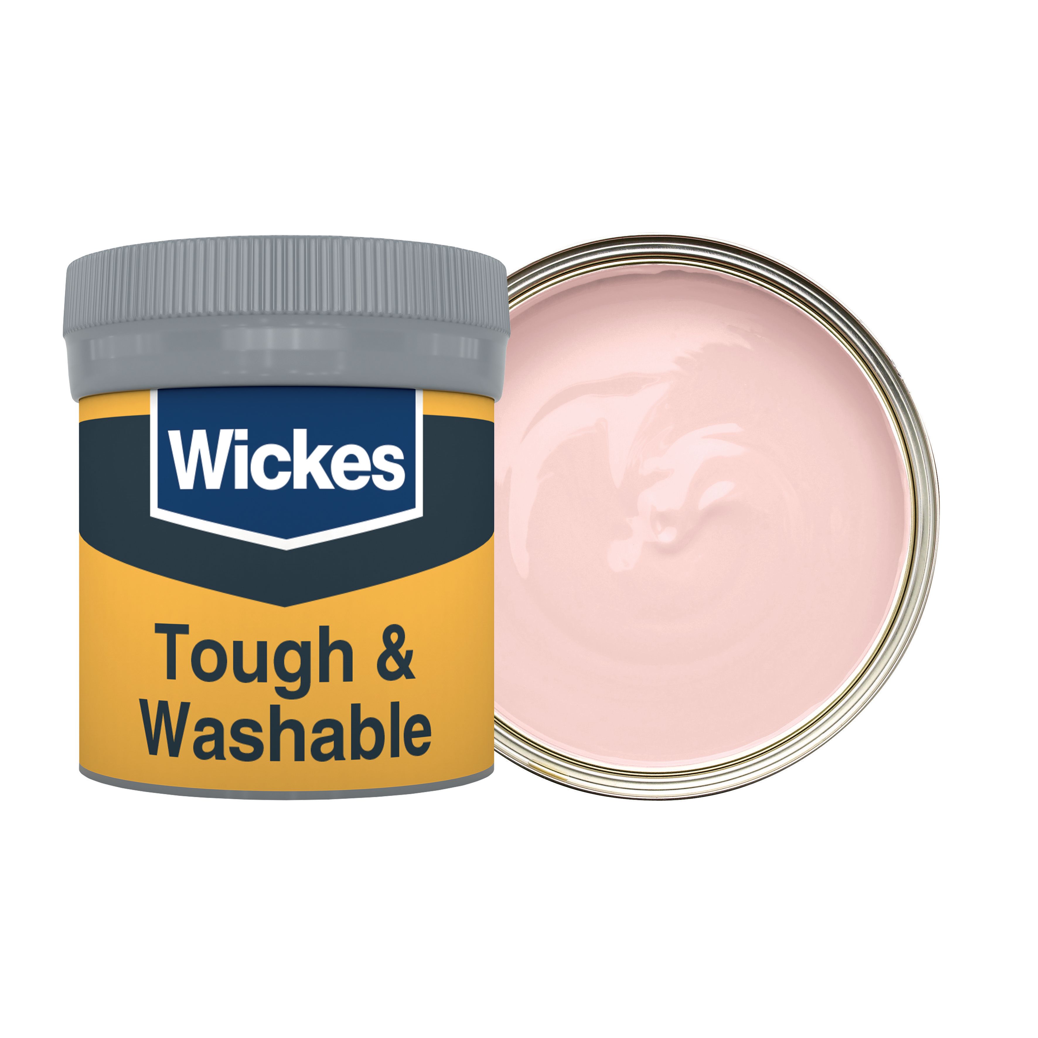 Wickes Poetic Pink - No. 605 Tough & Washable Matt Emulsion Paint Tester Pot - 50ml