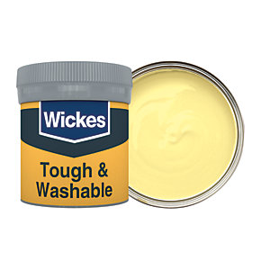 Wickes Primrose - No. 500 Tough & Washable Matt Emulsion Paint Tester Pot - 50ml