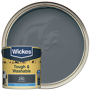 Wickes Urban Nights - No.240 Tough & Washable Matt Emulsion Paint - 2.5L