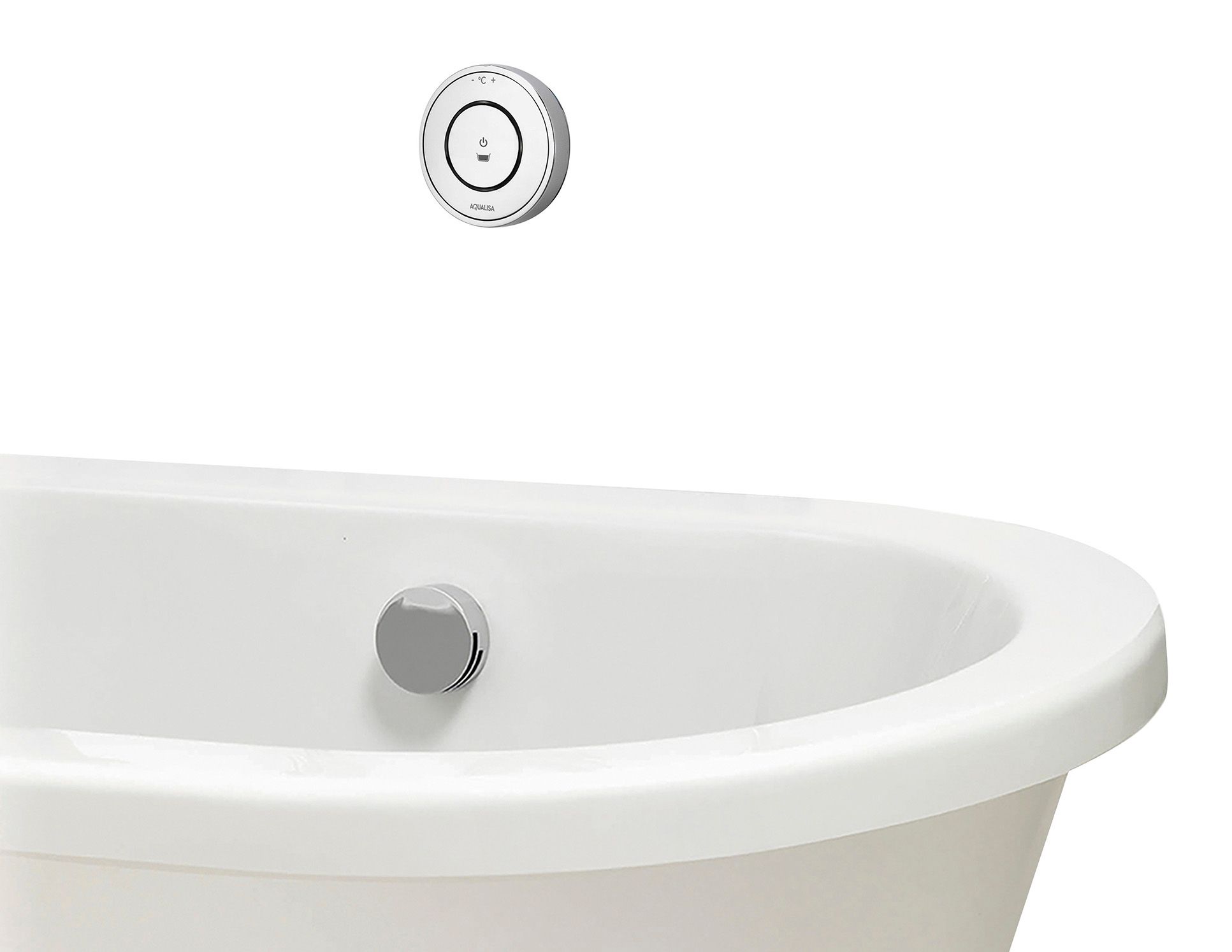 Aqualisa Unity Q Smart High Pressure Combi Bath Mixer with Overflow Filler