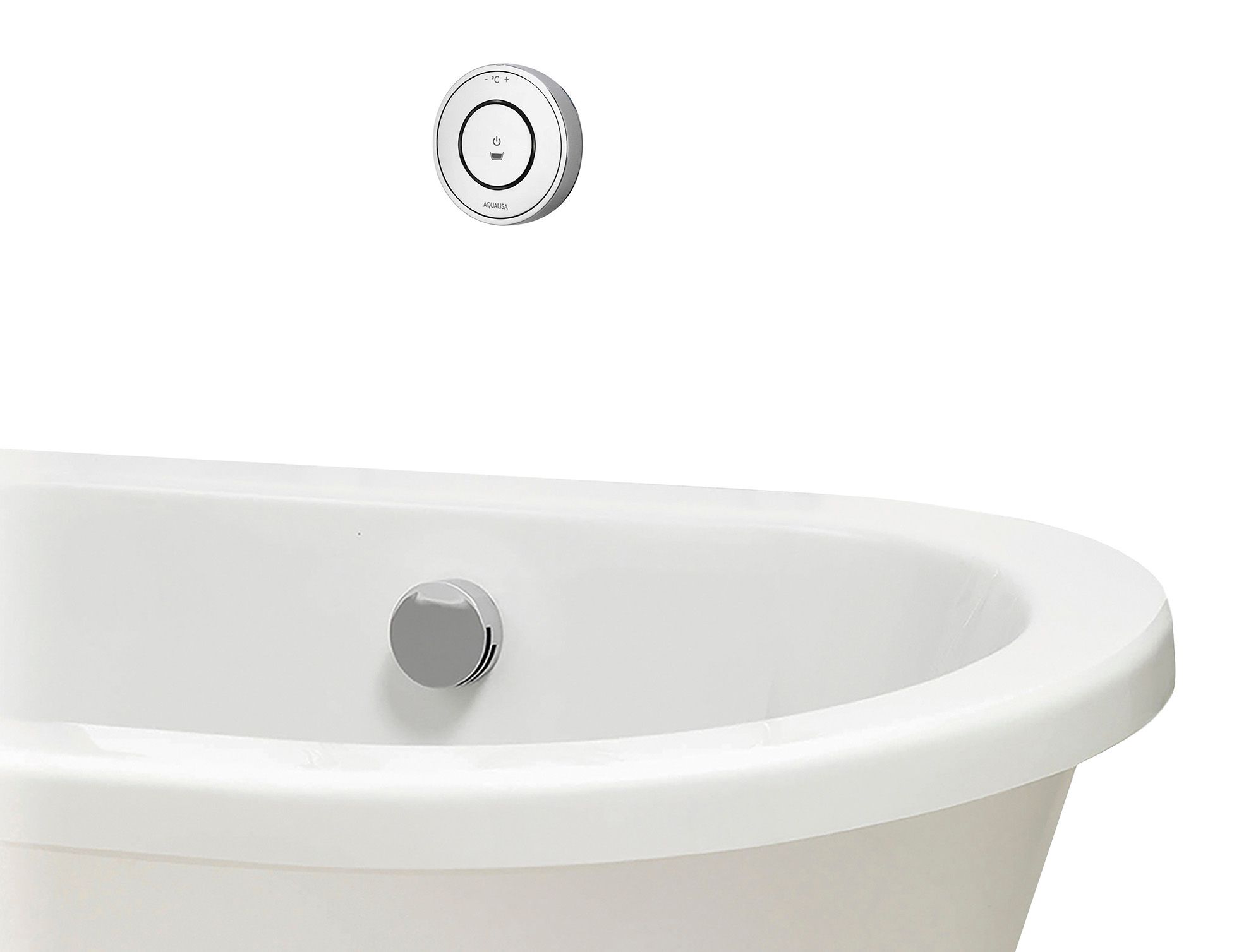 Aqualisa Unity Q Gravity Pumped Smart Bath Mixer with Overflow Filler