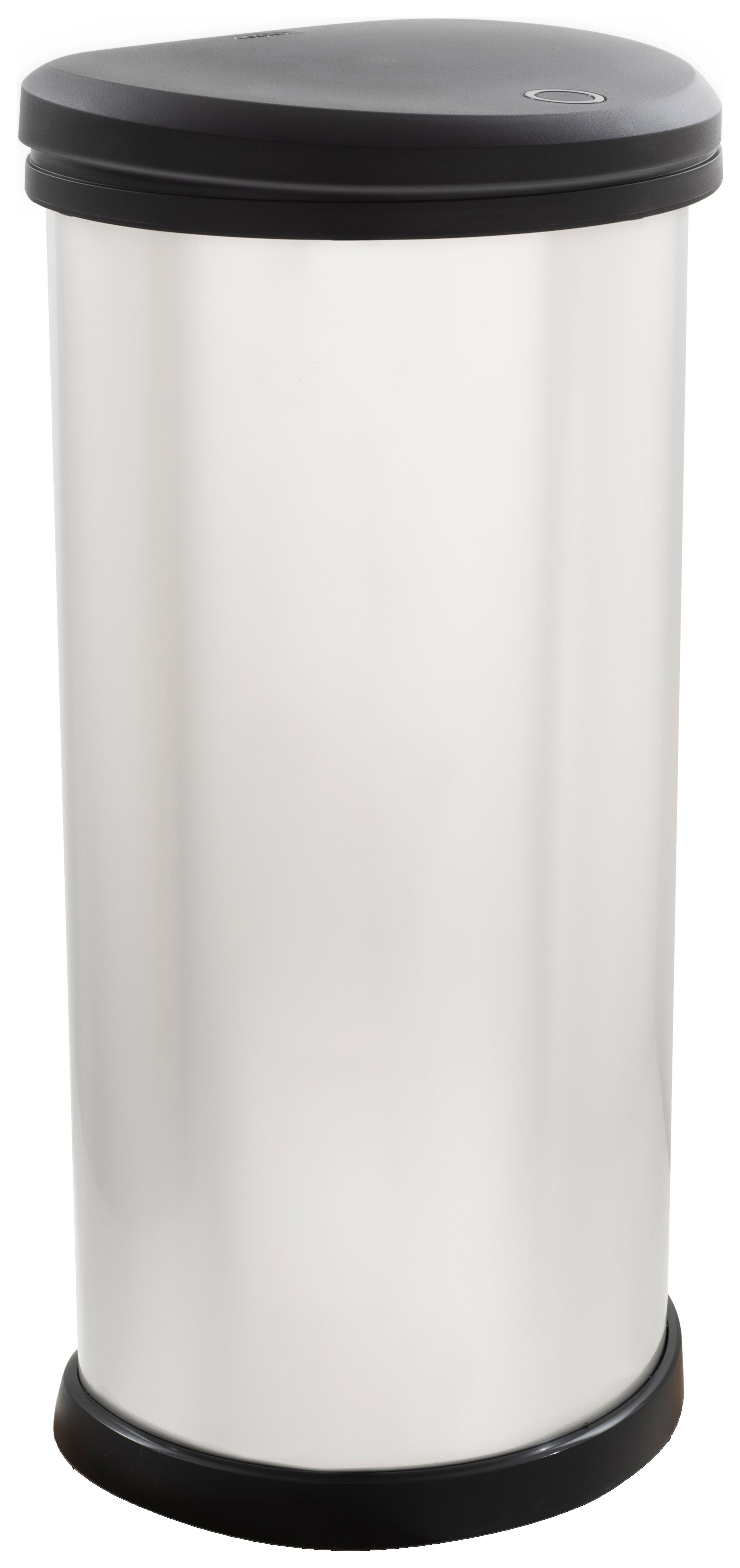 Curver 40 Litre Metallic Effect Touch Top Deco Bin