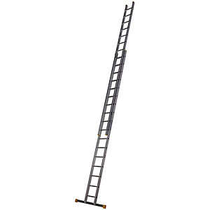 Werner D Rung 2 Section High Grade Aluminium Extension Ladder - Max Height 8.84m
