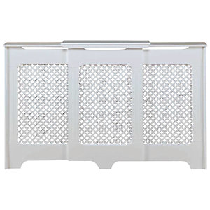 Wickes Derwent Large Adjustable Radiator Cover White - 1430-2000 mm