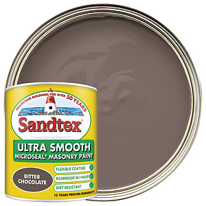 Sandtex Ultra Smooth Masonry Paint - Bitter Chocolate 1L