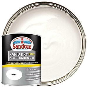 Sandtex Rapid Dry Plus Primer Undercoat Paint - White 750ml