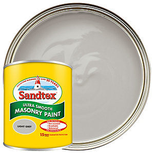 Sandtex Ultra Smooth Masonry Paint - Light Grey 150ml