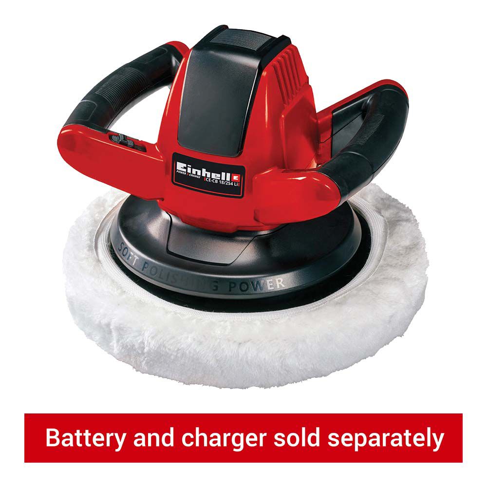 Einhell Power X-change 18V Ce-cb 18/254 Li Car Polisher - Bare