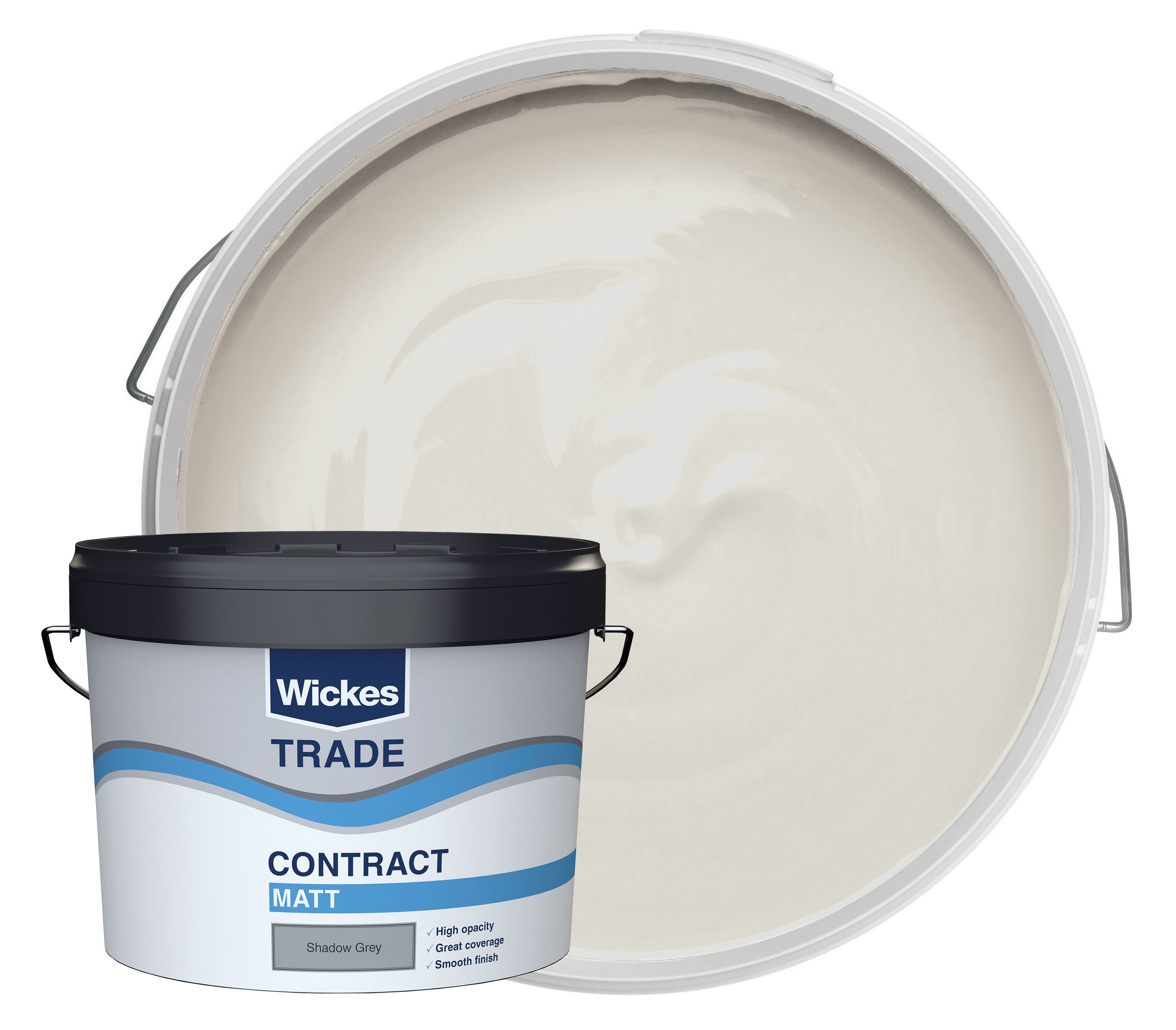 Wickes Trade Contract Matt Emulsion Shadow Grey 10L