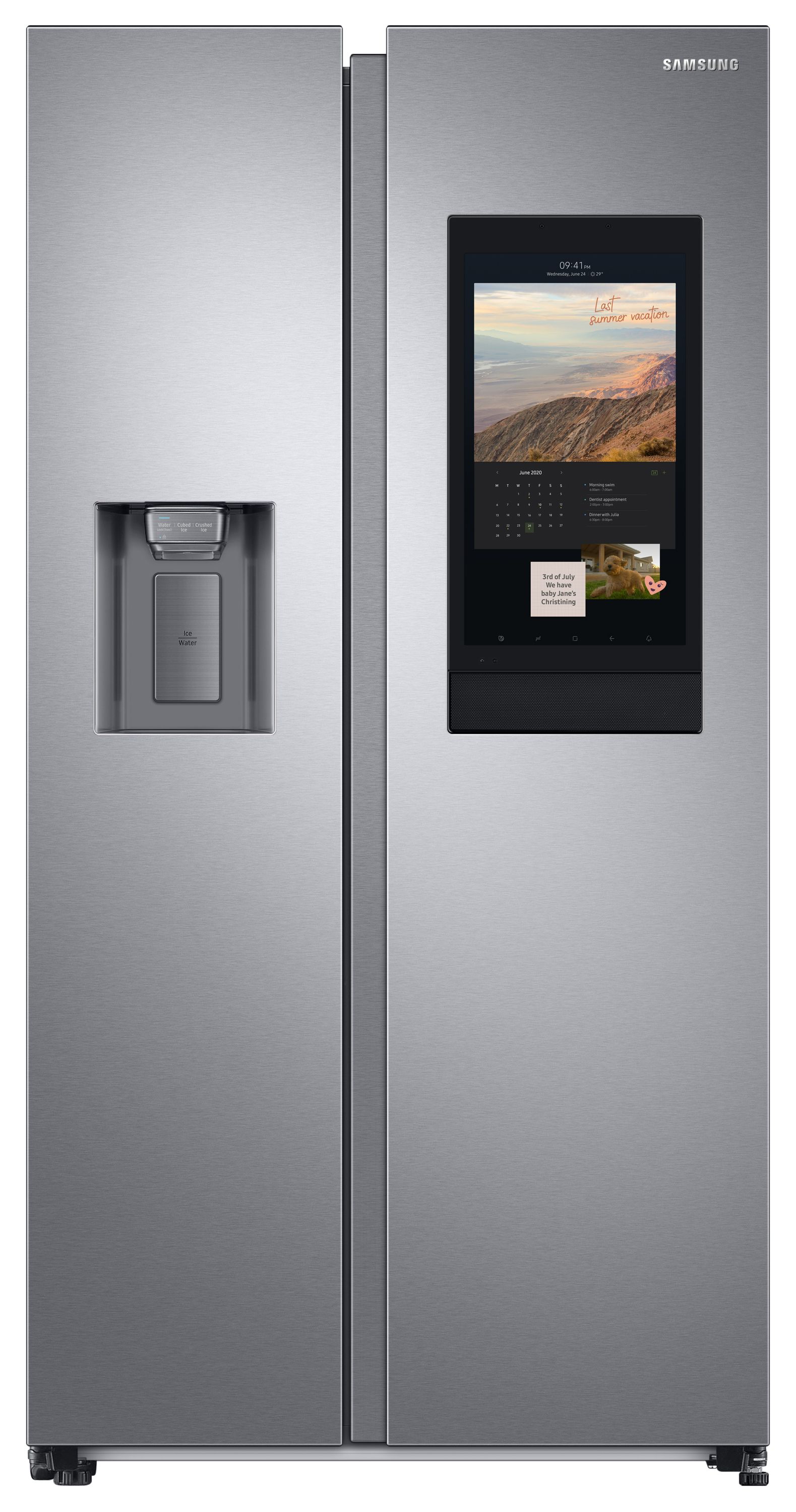 Samsung RS6HA8891SL/EU Family Hub Wi-Fi Smart Fridge Freezer - Aluminium