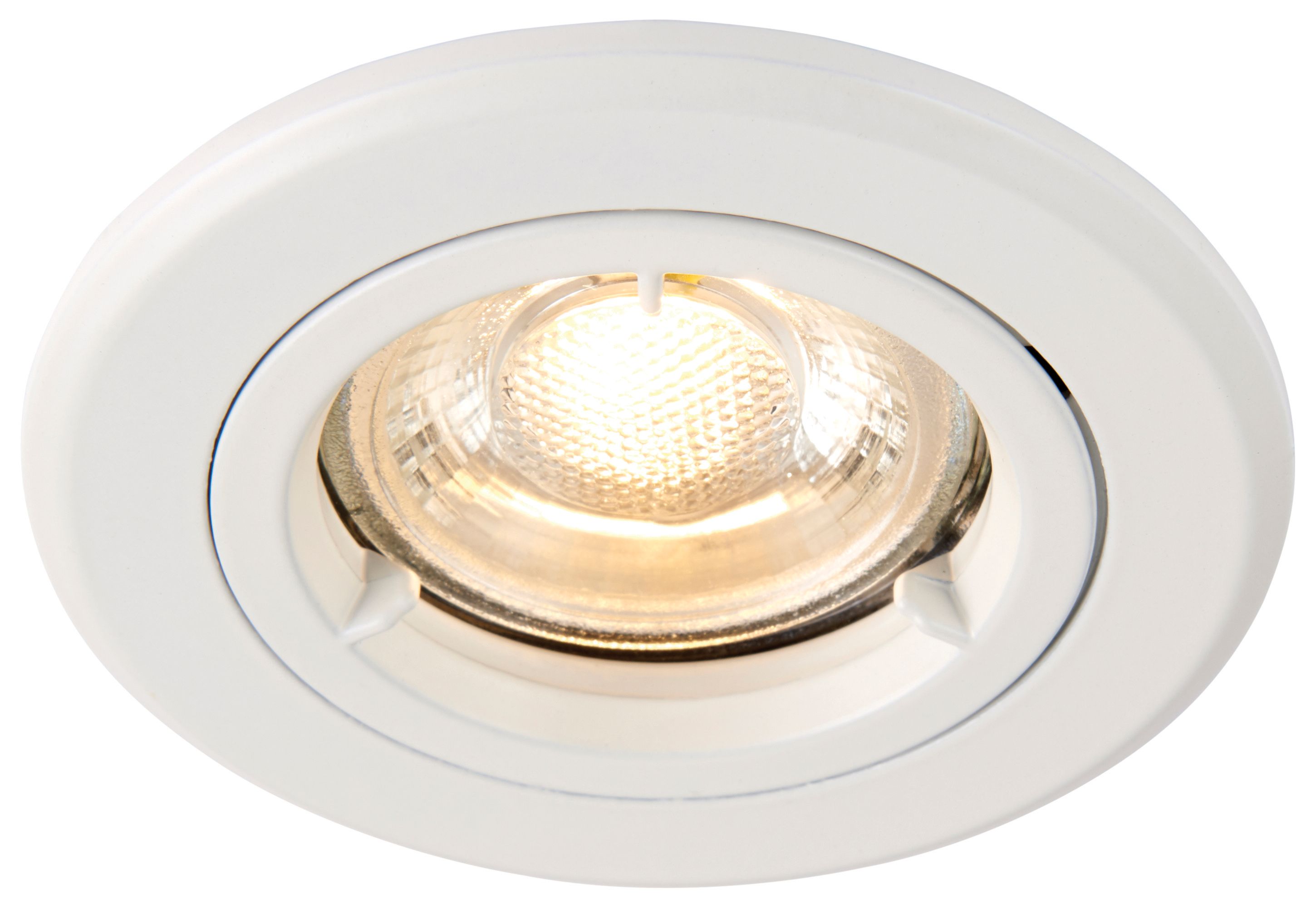 Saxby GU10 Fire Rated Cast Fixed Downlight - Matt White