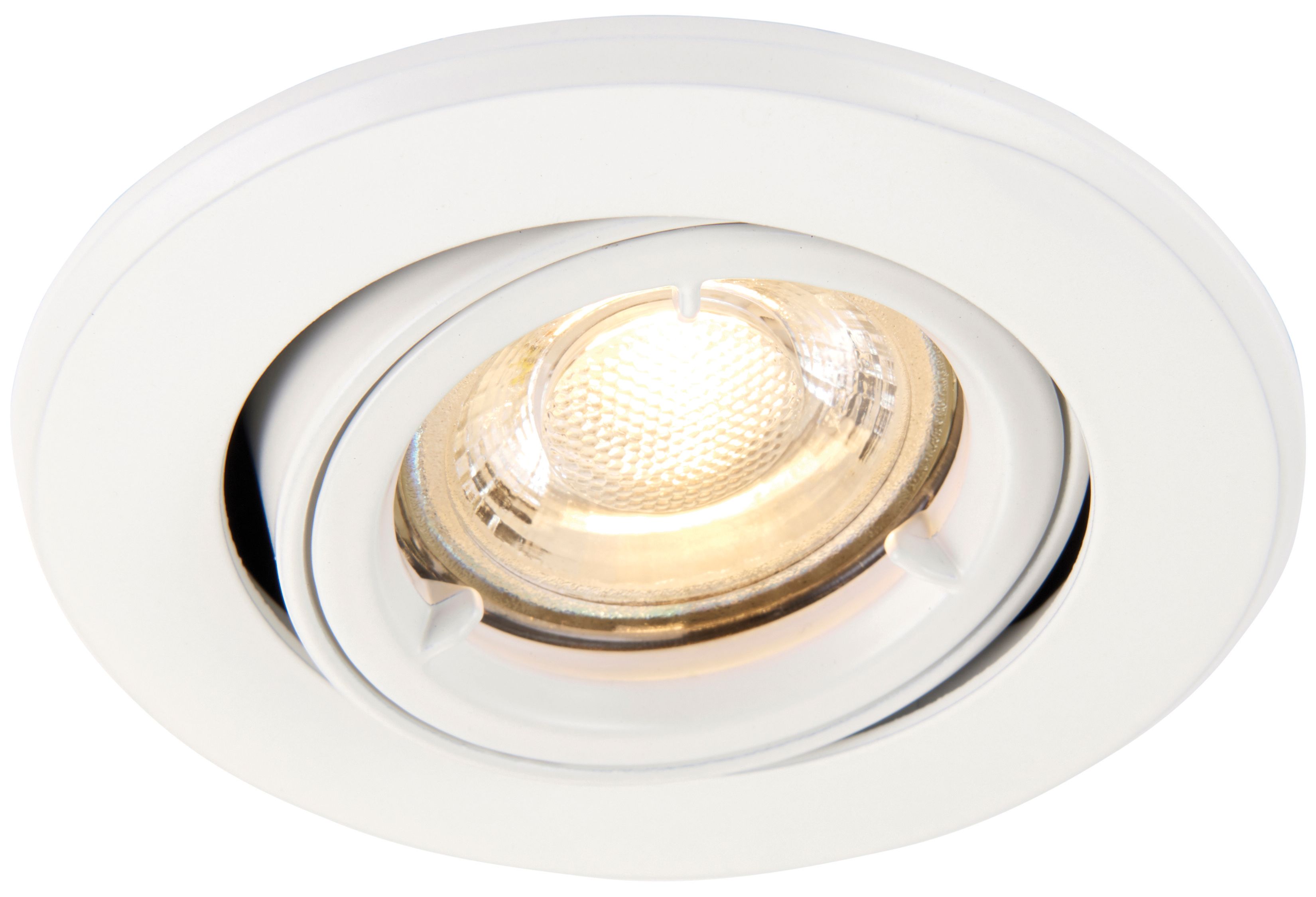 Saxby GU10 Fire Rated Cast Adjustable Downlight - Matt White