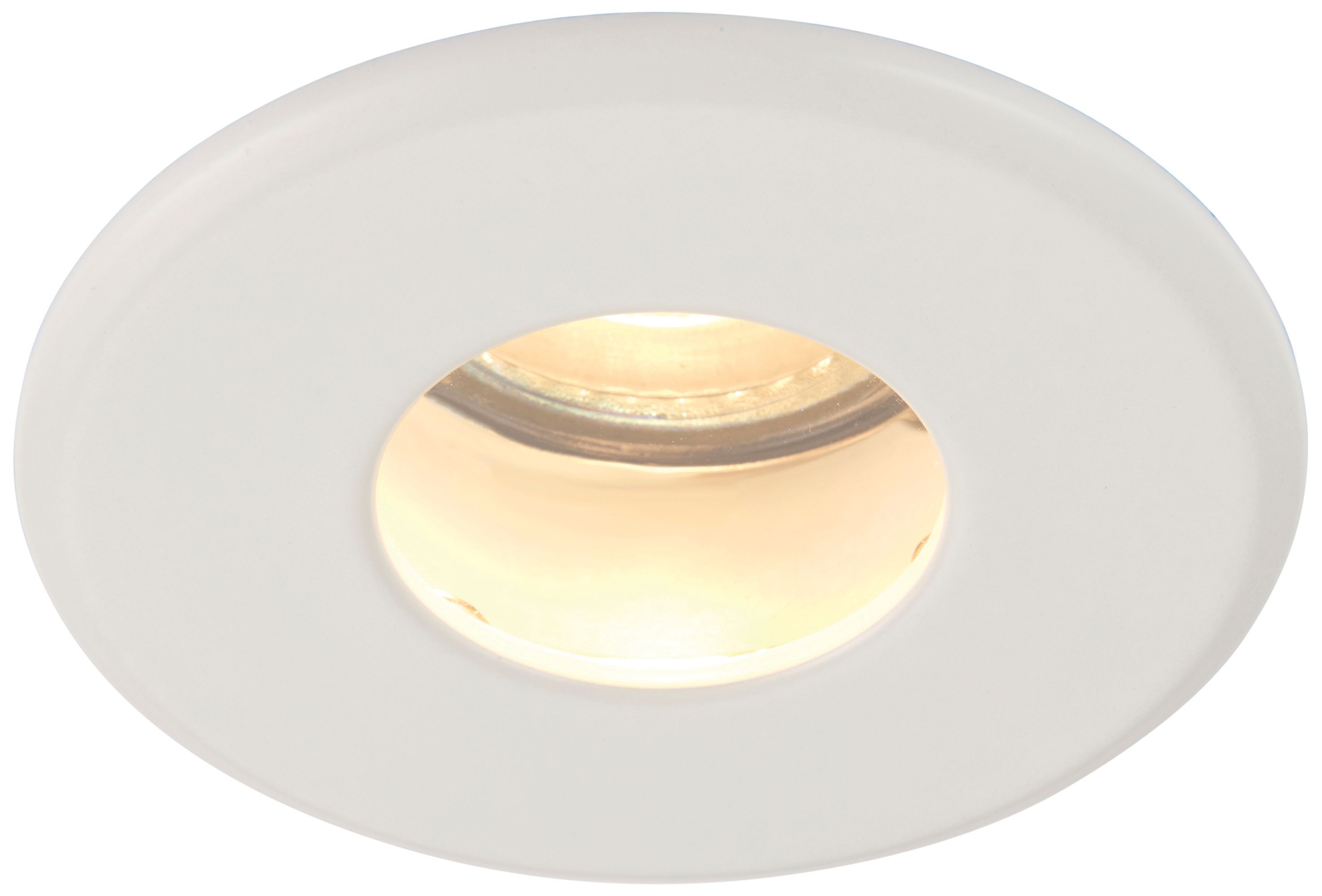 Saxby GU10 Fire Rated IP65 Cast Fixed Downlight - Matt White