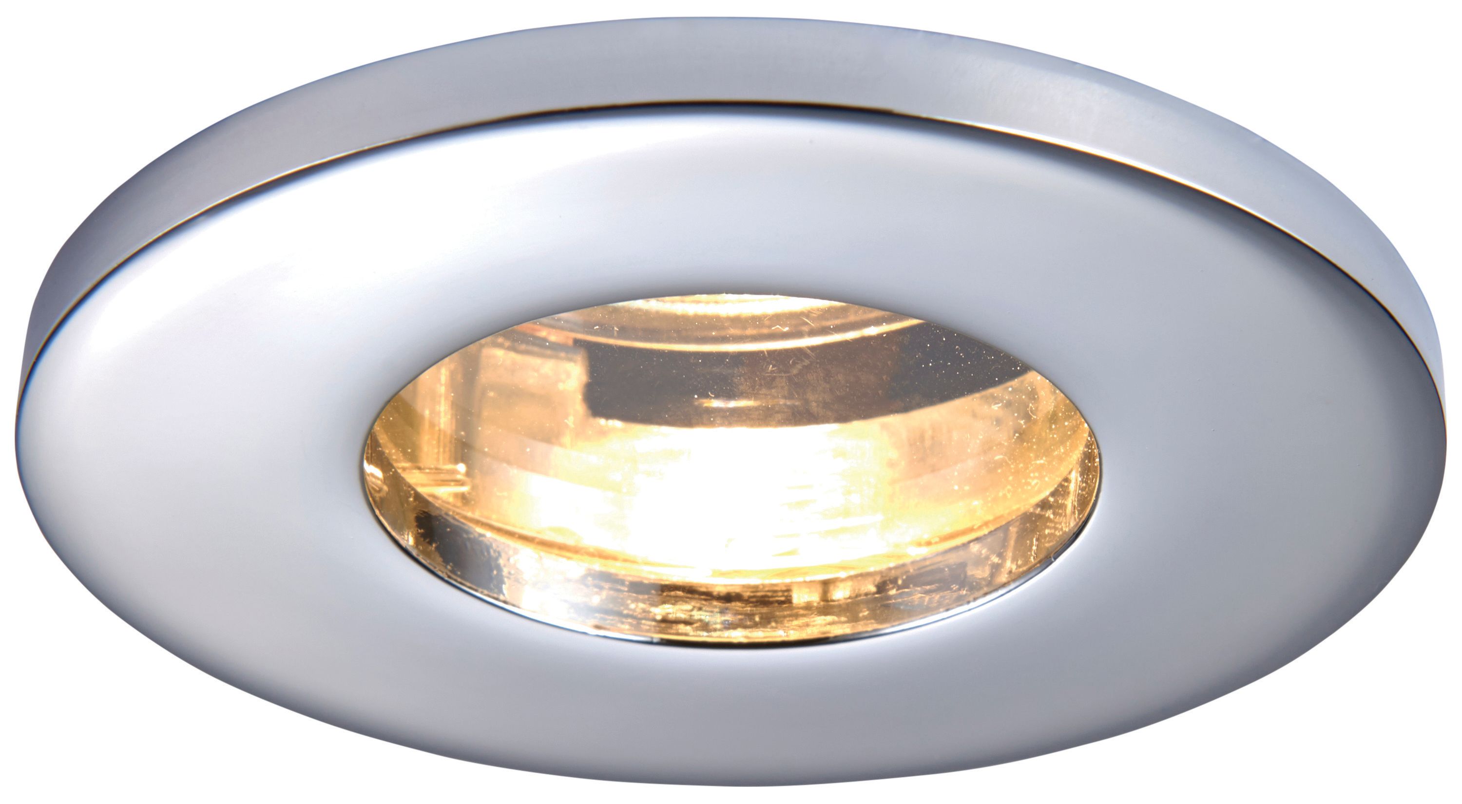 Saxby GU10 IP65 Cast Fixed Downlight - Chrome Effect