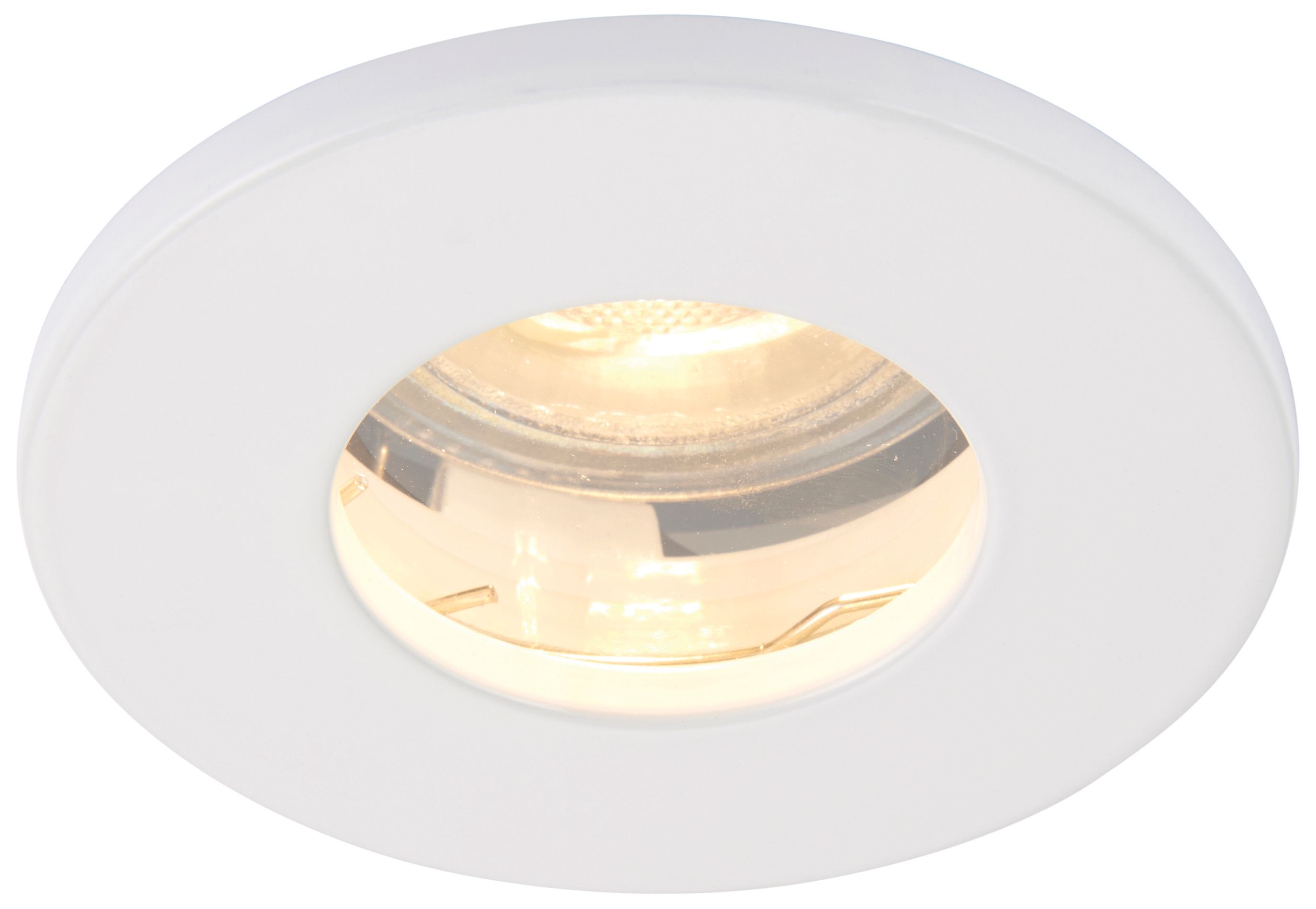 Saxby GU10 IP65 Cast Fixed Downlight - Gloss White