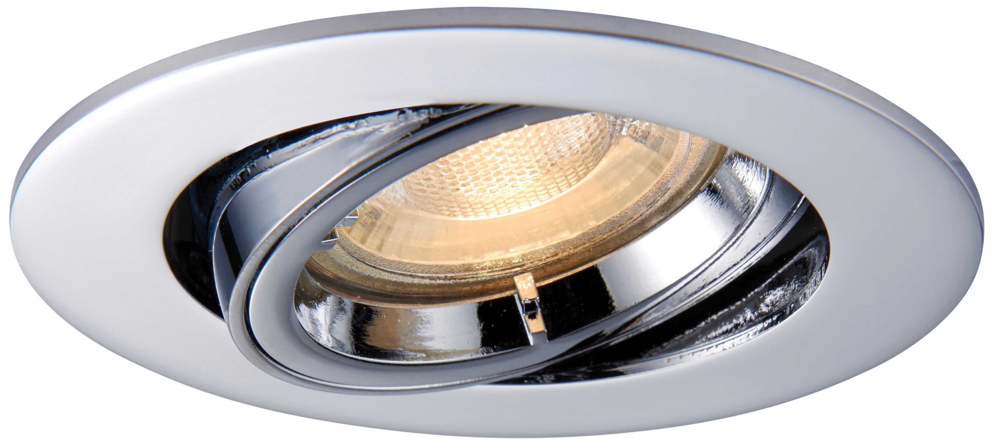 Saxby GU10 Cast Adjustable Downlight - Chrome Effect