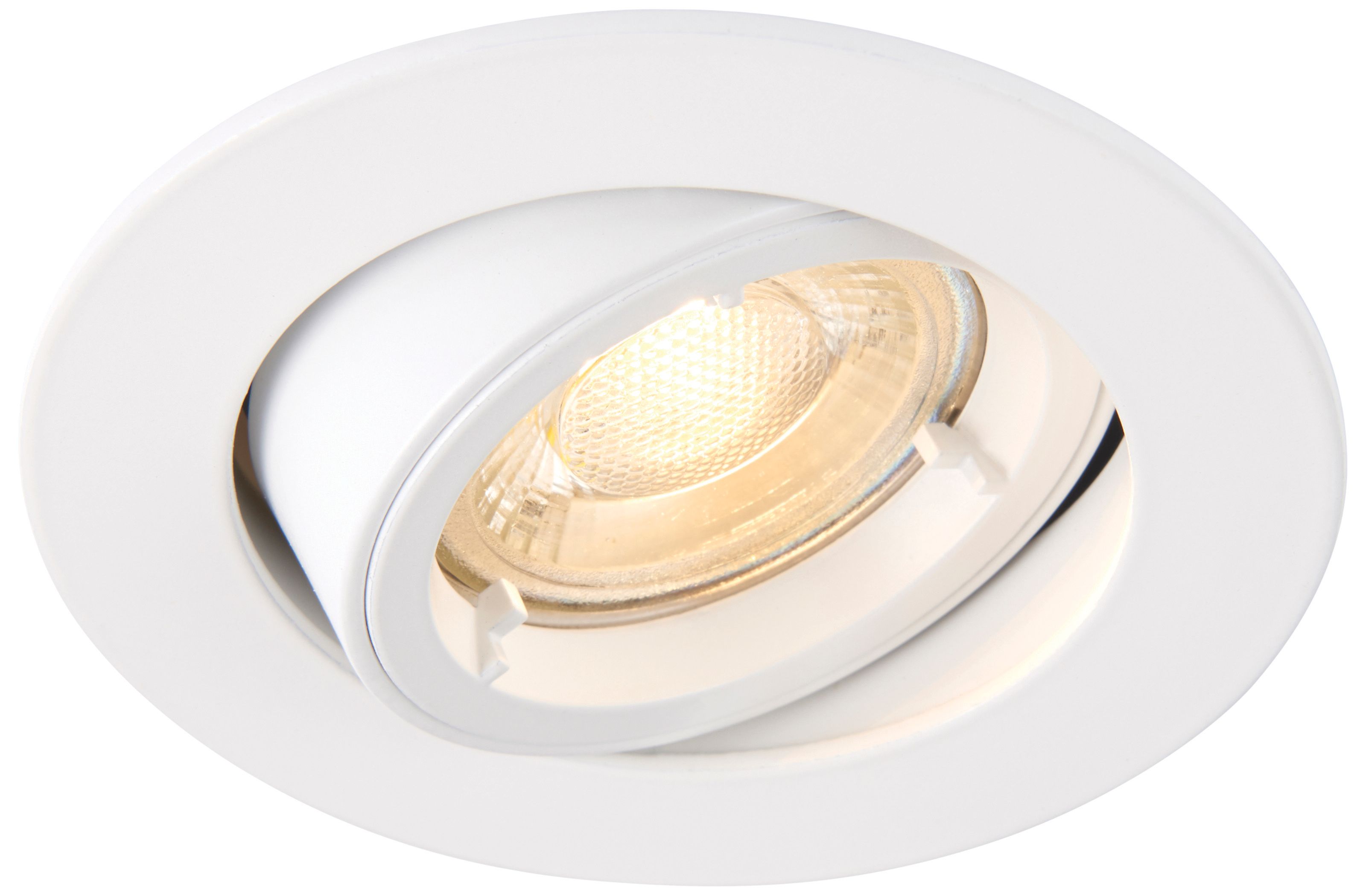 Saxby GU10 Cast Adjustable Downlight - Matt White