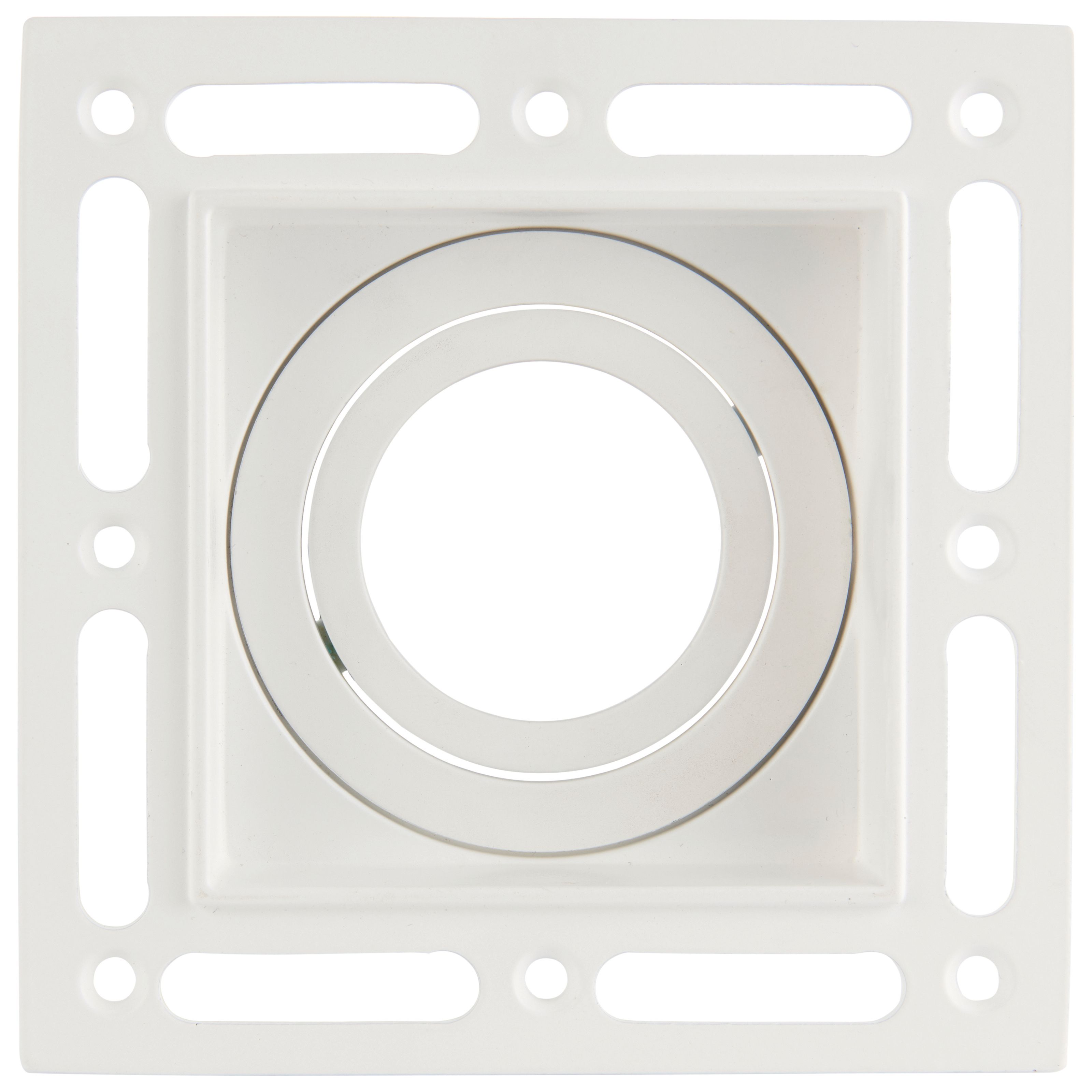 Saxby GU10 Trimless Plaster In Square Downlight 7W - White