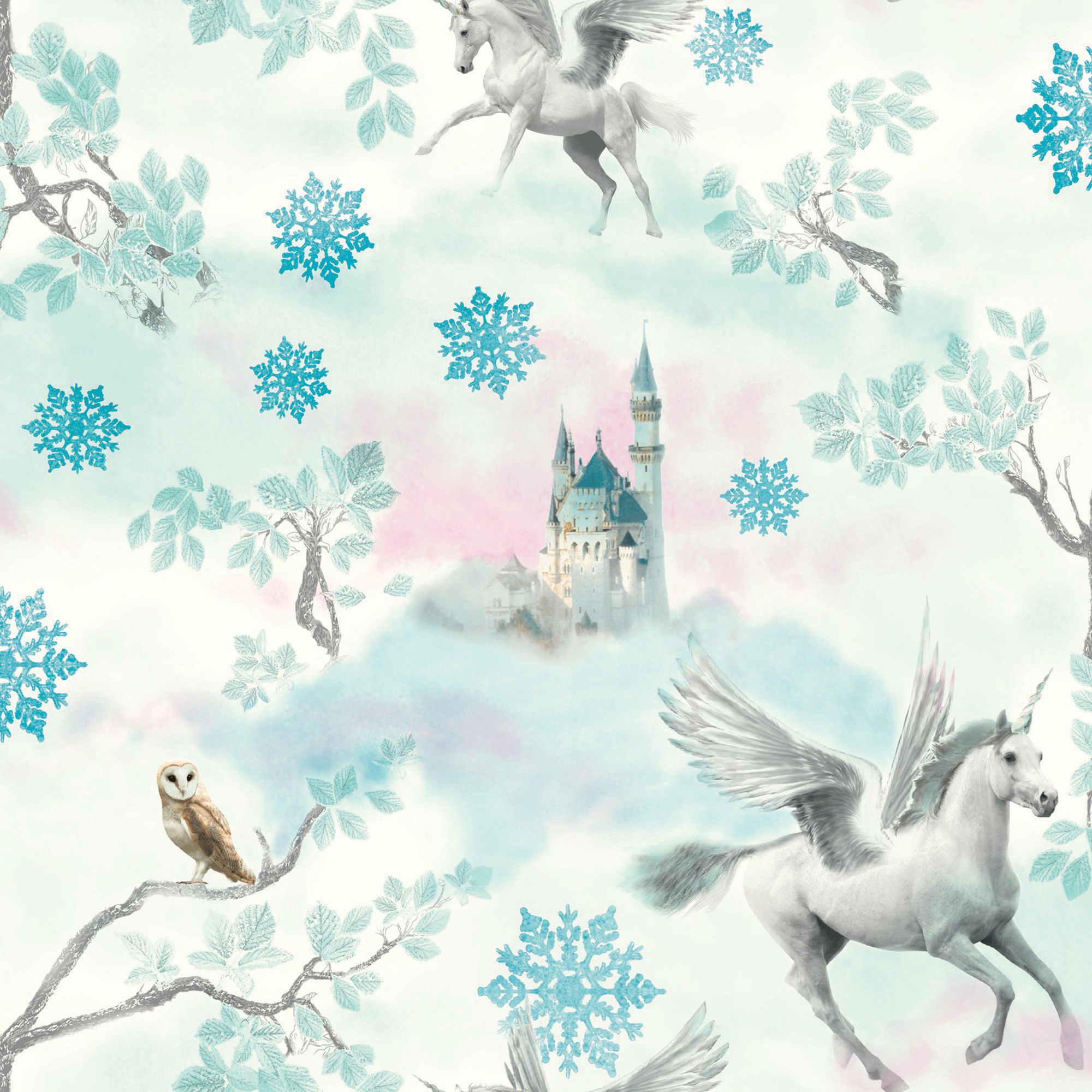 Arthouse Fairytale Ice Blue Wallpaper 10.05m x 53cm