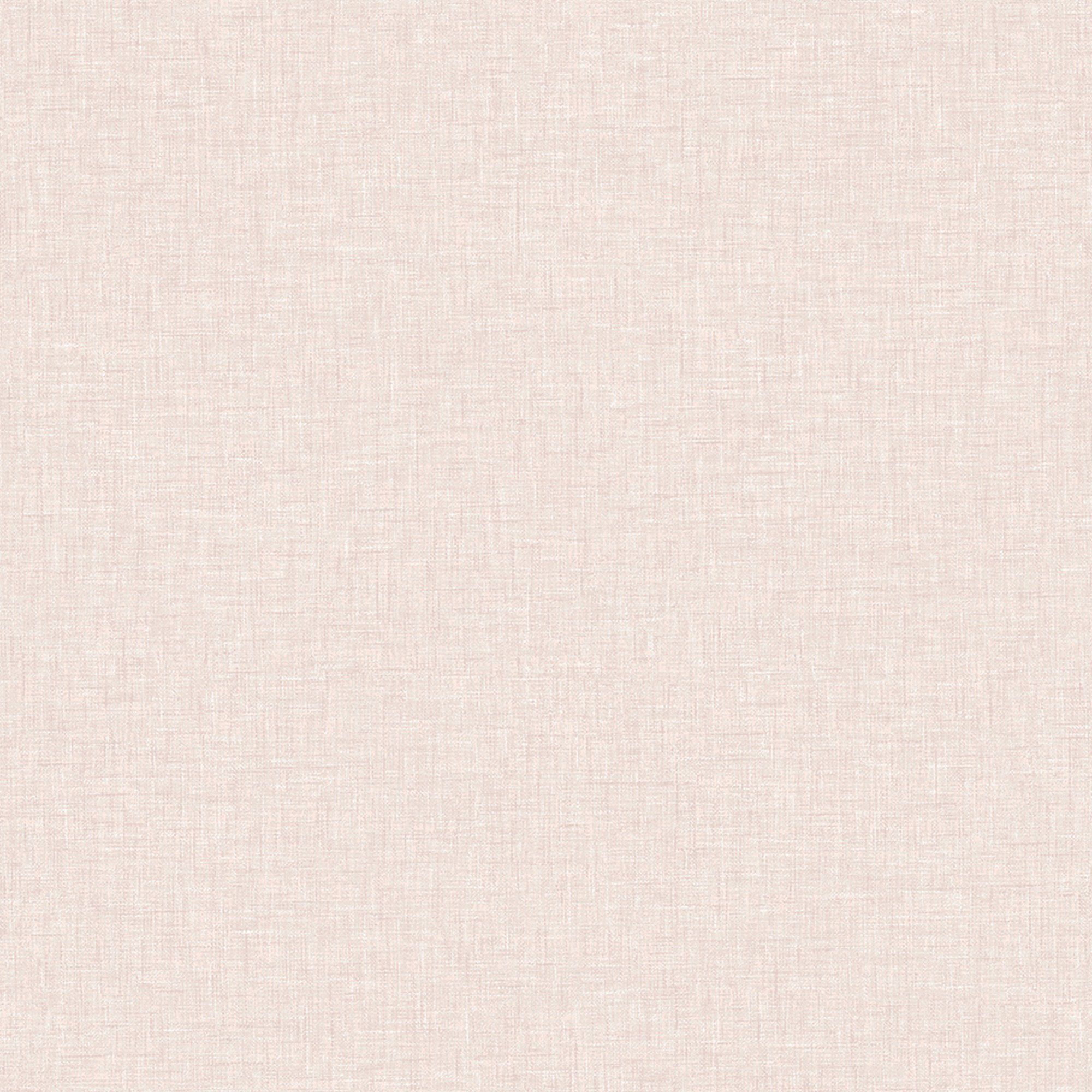 Arthouse Linen Texture Blush Wallpaper 10.05m x 53cm