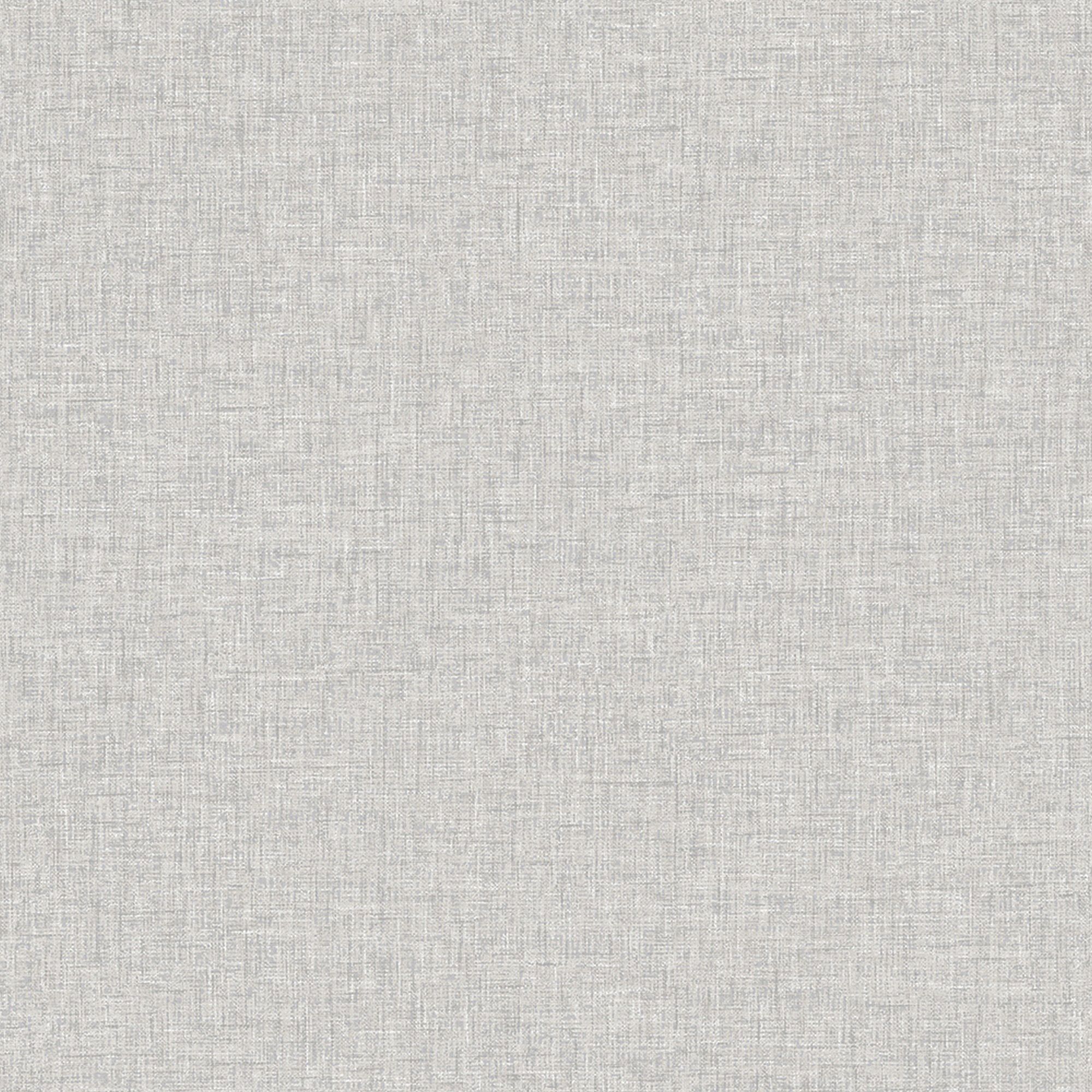 Arthouse Linen Texture Light Grey Wallpaper 10.05m x 53cm