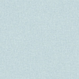Arthouse Linen Texture Vintage Blue Wallpaper 10.05m x 53cm