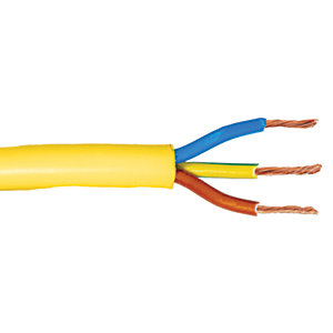 3 Core Arctic Flexible Cable 2.5mm 3183YA Yellow 50m