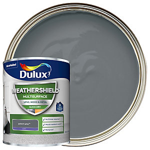 Dulux Weathershield Multi Surface Paint - Gallant Grey - 750ml