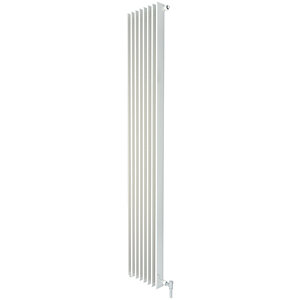 Henrad Verona Slim Single Panel Vertical Designer Radiator - White 2000 x 440 mm