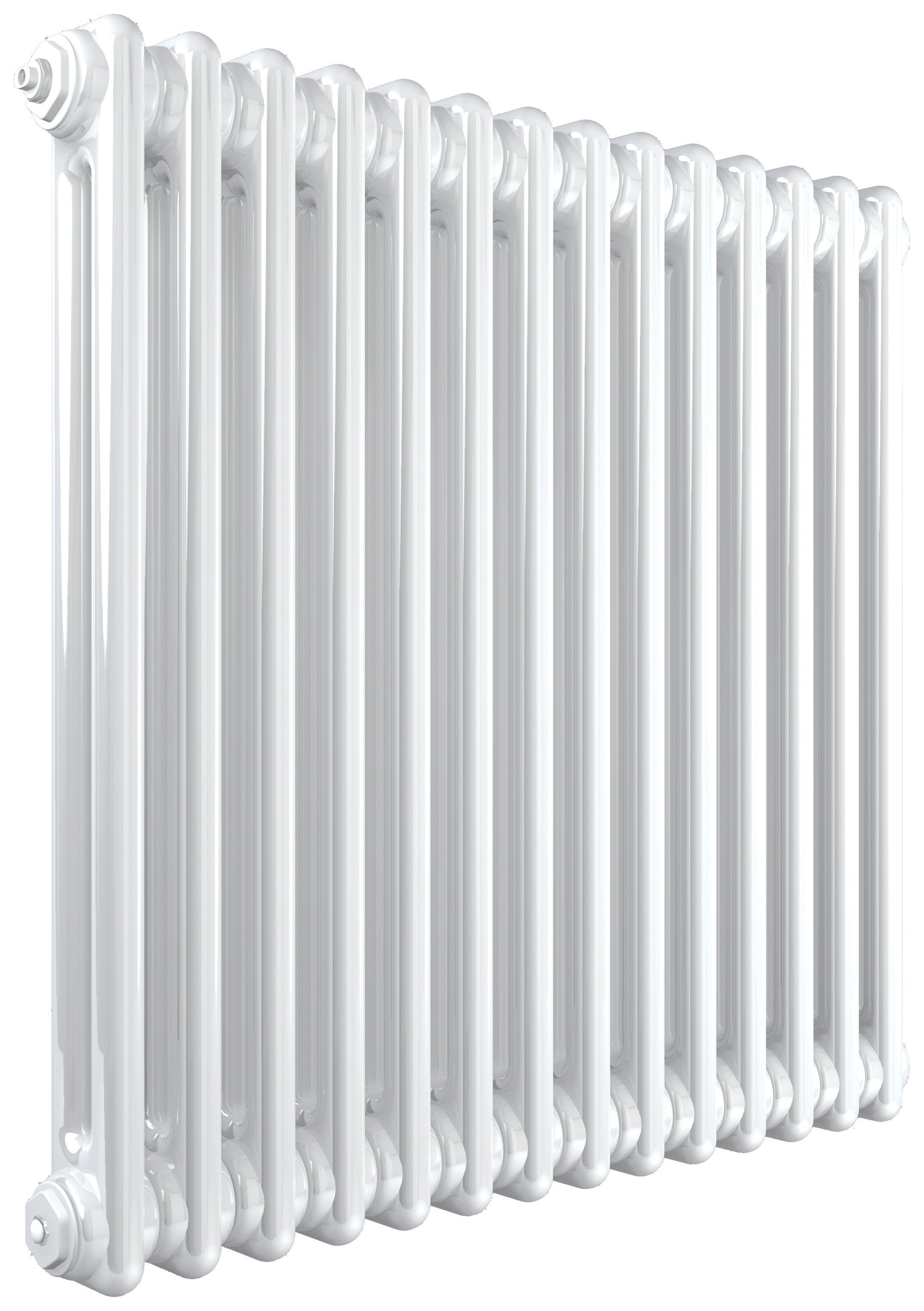 Henrad 2 Column Classic Designer Radiator - White 600 x 858 mm