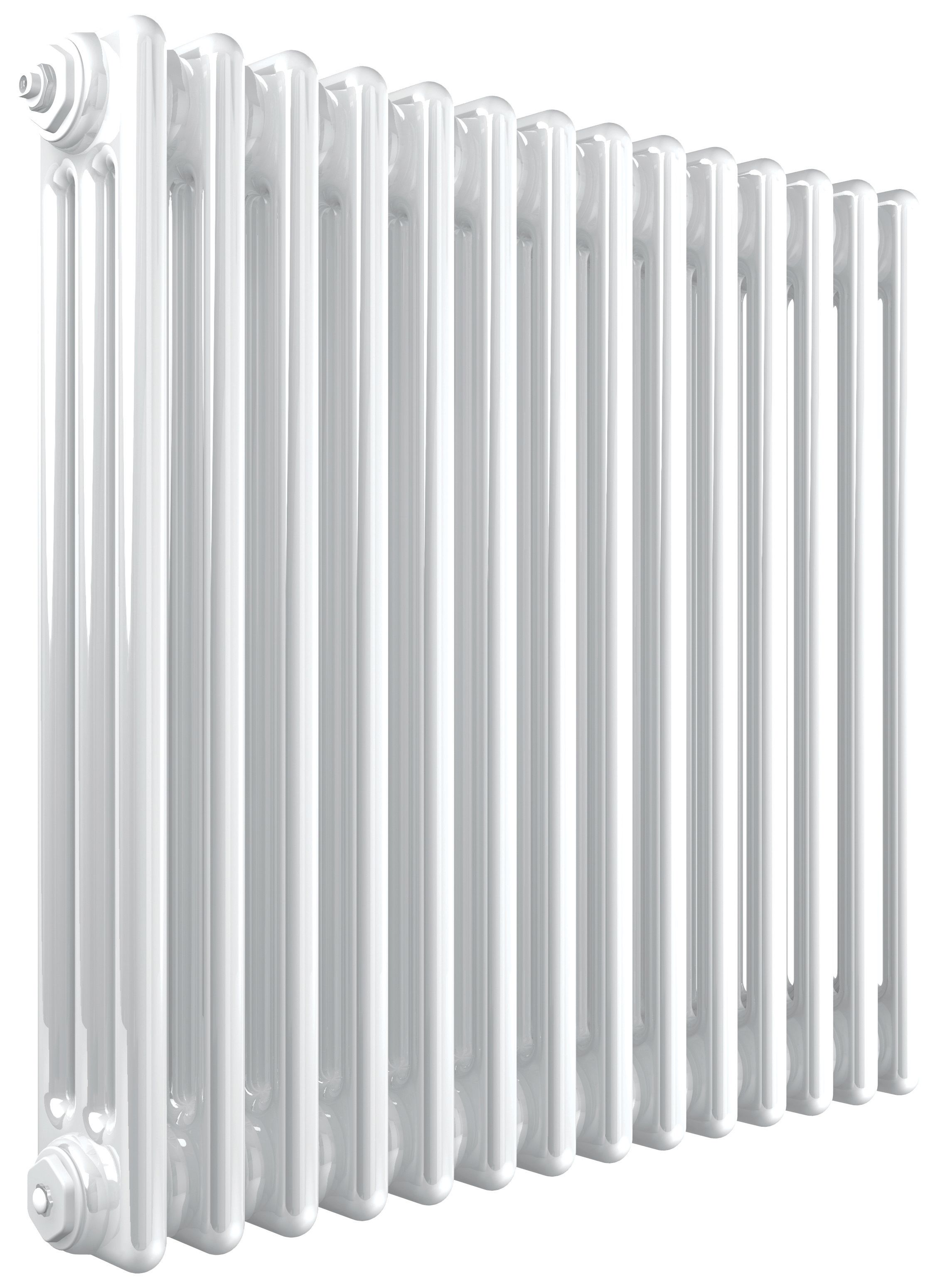 Henrad 3 Column Classic Designer Radiator - White 600 x 444 mm