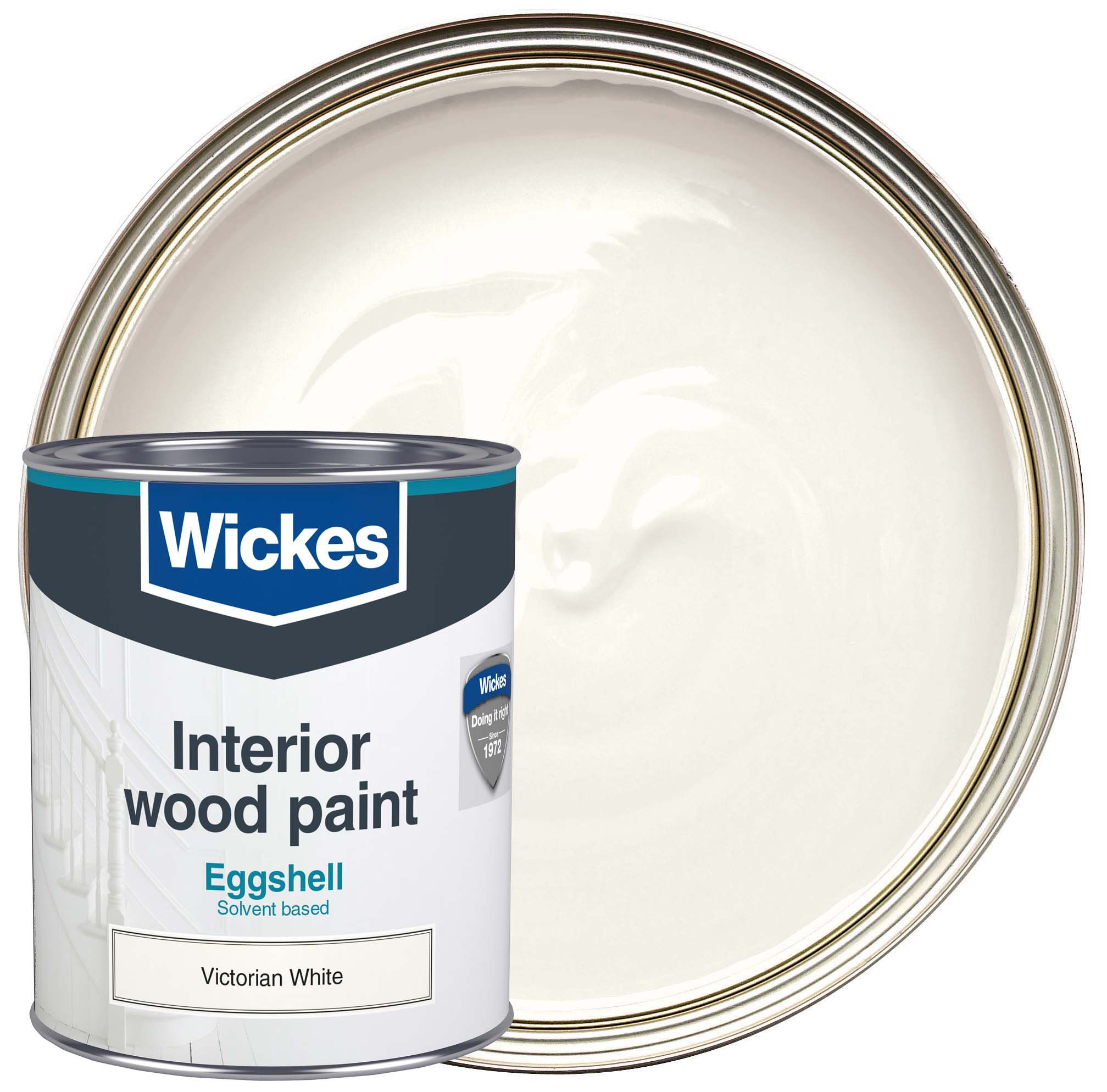 Wickes Eggshell Victorian White 750ml