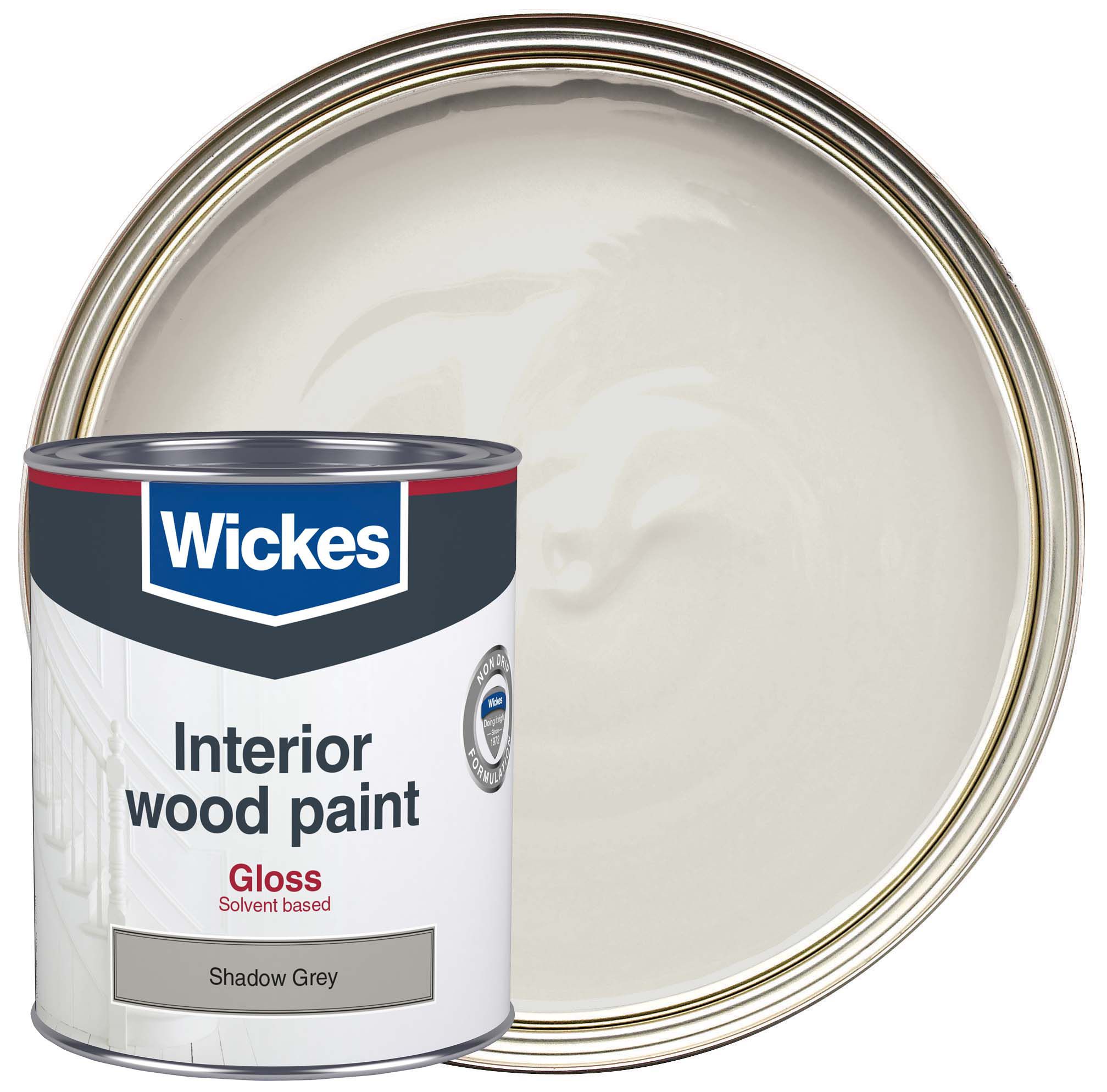 Wickes Non Drip Gloss Shadow Grey 750ml