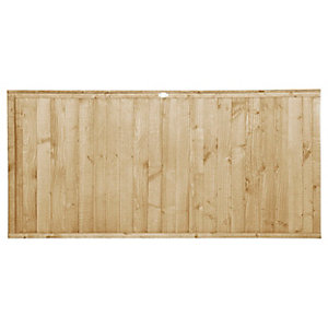 Forest Garden Pressure treated Closeboard Fence Panel - 6x3ft Multi Packs